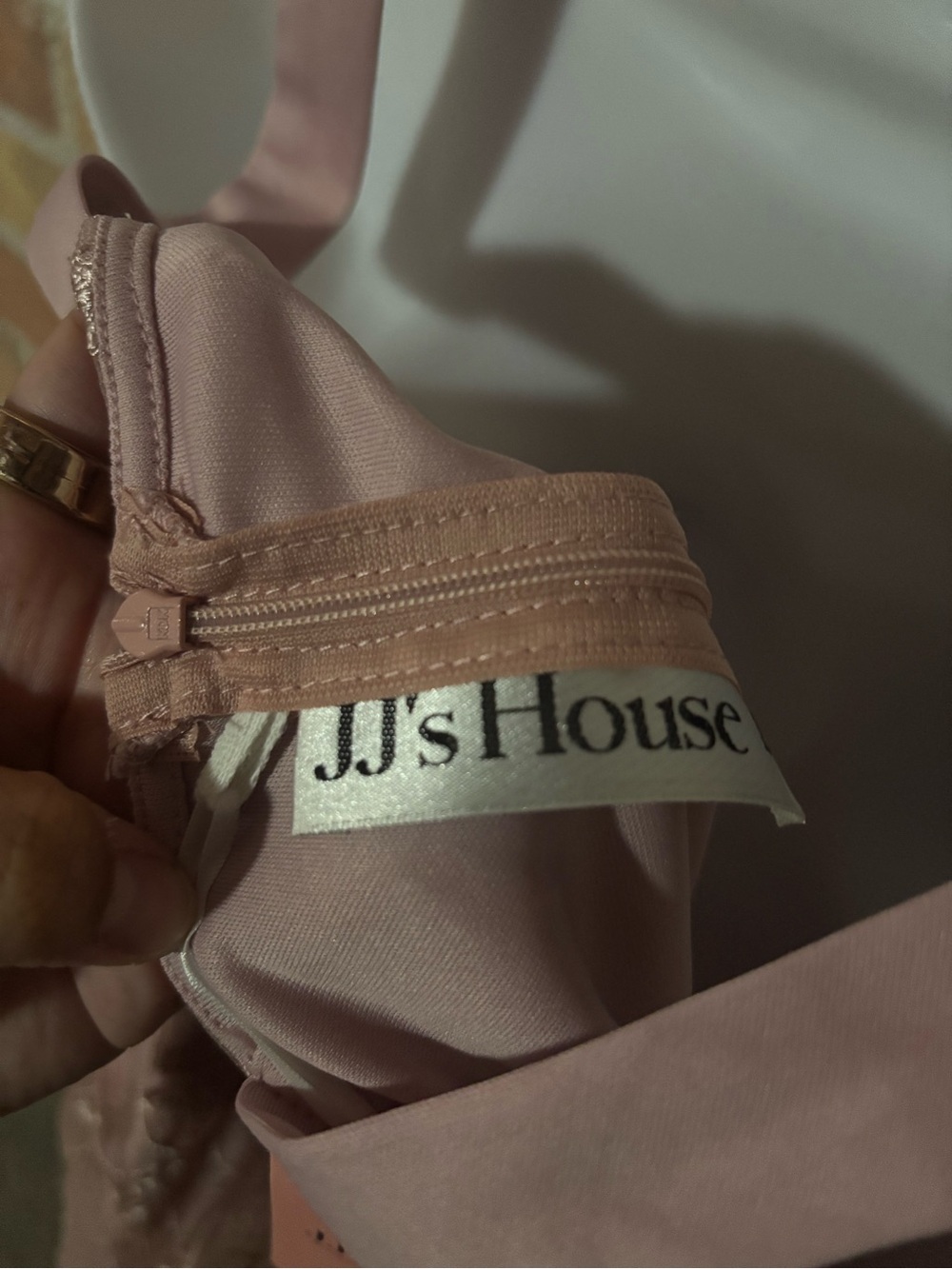 JJ’s House Pink Blush Lace Midi Dress Sweetheart Neckline Homecoming Formal New - Picture 8 of 8
